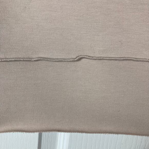 Nwot SPANX Sweatshirt Tunic M Pink Slit-sides Long-Sleeve Round-Neck Stretchy - Picture 7 of 12